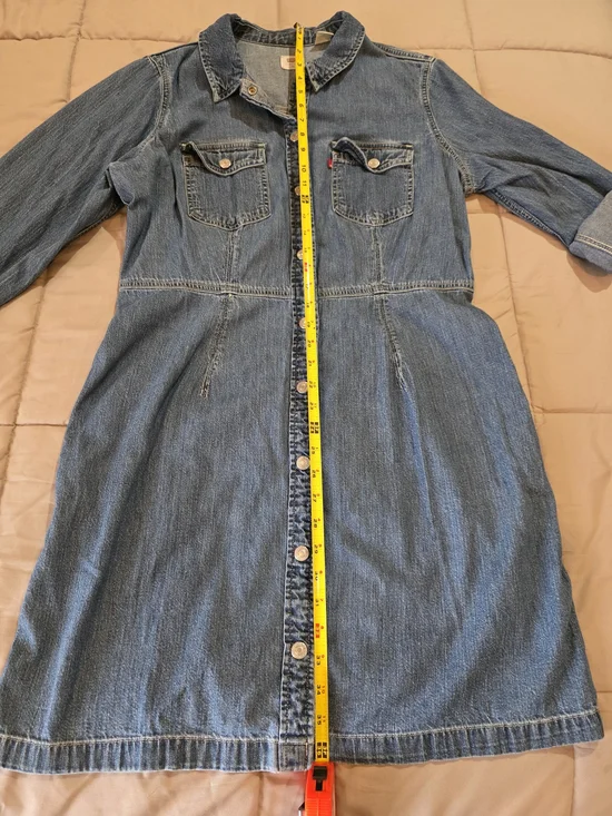 Vintage Levi's Denim Shirt Dress Size XL - Picture 6 of 12